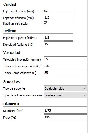 Configuración básica en Cura