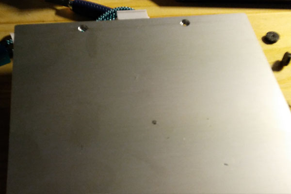 La cama caliente de la Anet A3-s desmontada